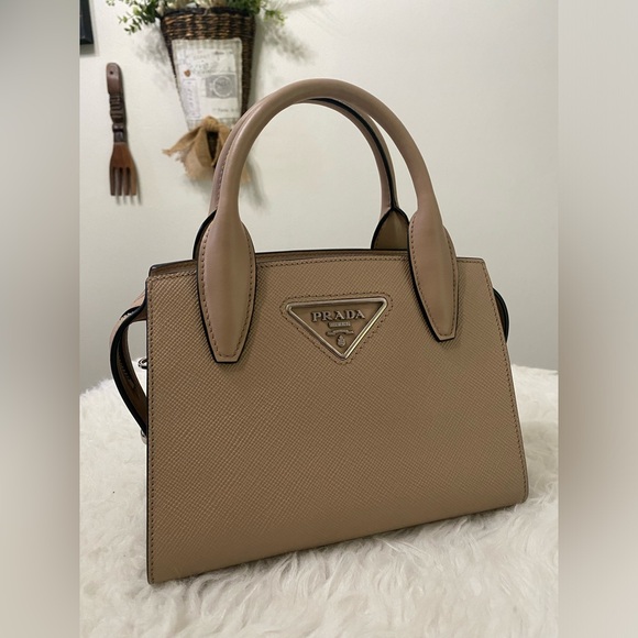Prada Handbags - Prada Tan Mini Bag